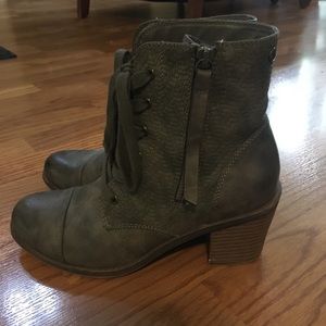 Roxy Side Zip/Lace Up Boots
